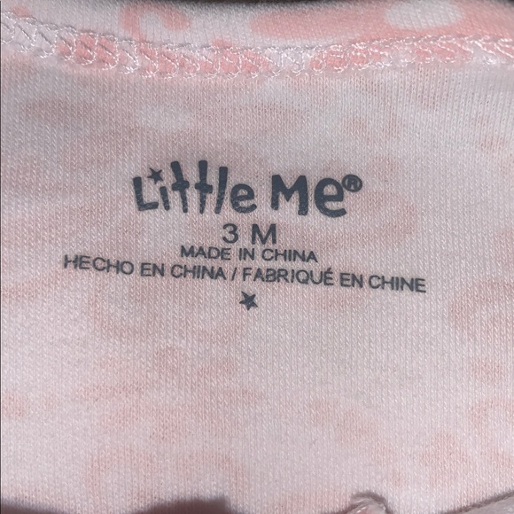 Little Me Pink Footie 3M Bows Tulle EUC - Picture 7 of 10